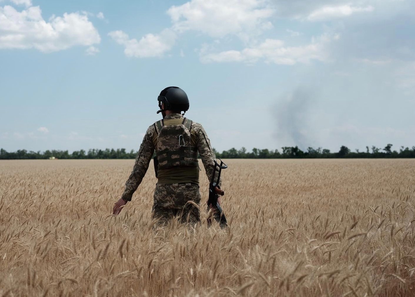 воїн у полі