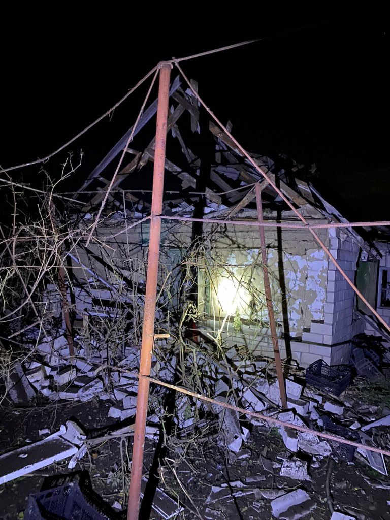 Пошкоджені будинки після прильоту на Черкащині