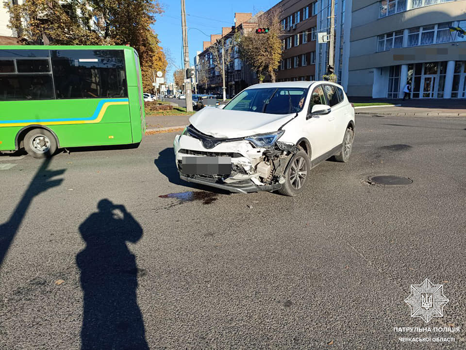 Аварія по вулиці Хрещатик