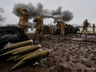 Українські військові на позиціях