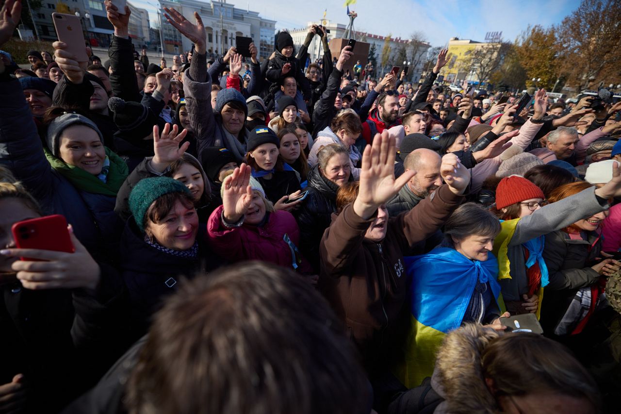 Зеленський, Херсона зустрічає Президента