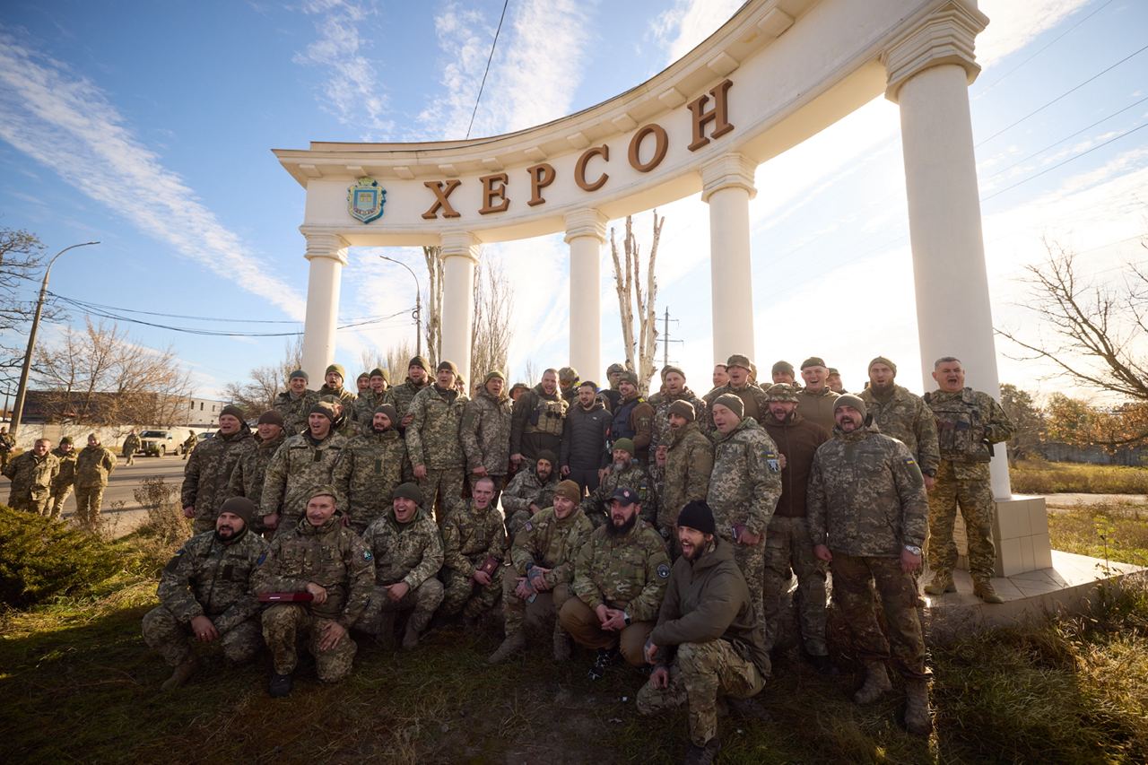 Володимир Зеленський у Херсоні, звільнений Херсон