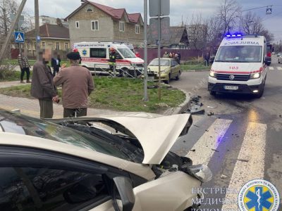 Аварія по вулиці Благовісна та Іллєнка