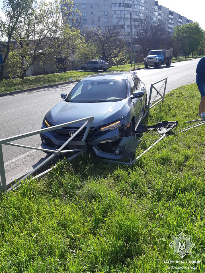 Аварія в Черкасах по вулиці Благовісній