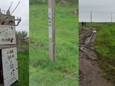 Пошкоджені лінії електропередач на Херсонщині