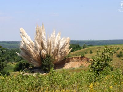 Вибух уламка ракети