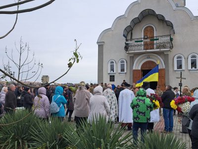 Прощання з воїном у Корсунь-Шевченківському