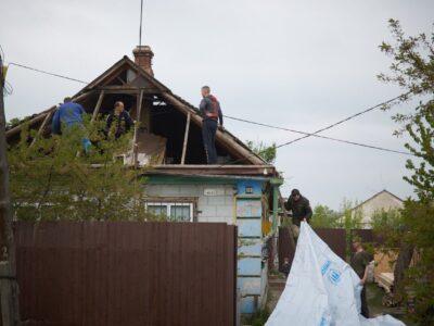 відновлення будинку після удару в Смілі