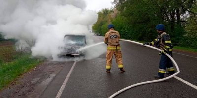 На Звенигородщині горить авто