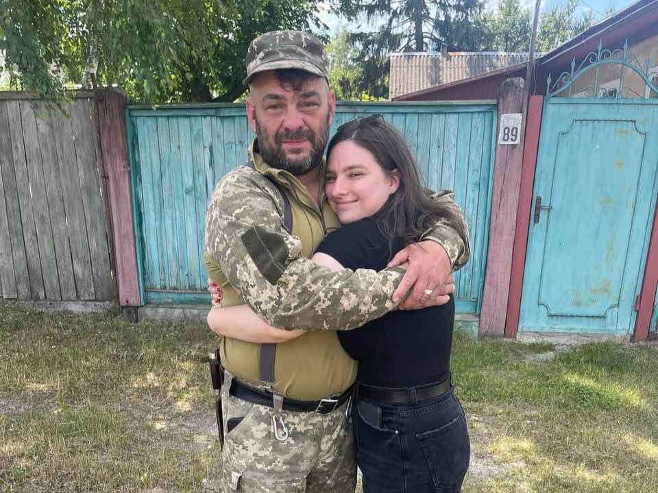 Анастасія з татом-військовим Сергієм Асєйкіним 