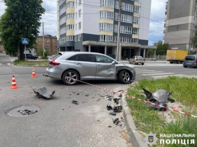 автомобіль після аварії у Черкасах