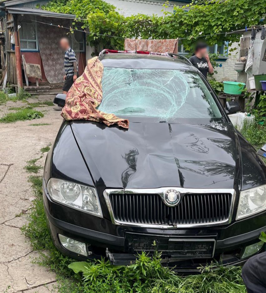 Автомобіль після аварії на Черкащині 
