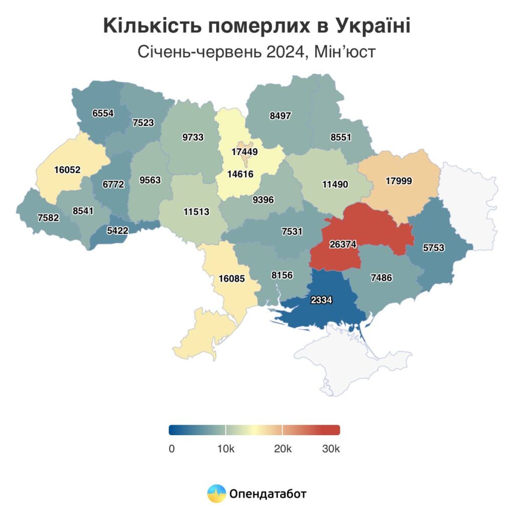 Статистика померлих в Україні