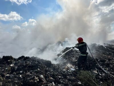 На Звенигорощині загорілося сміттєзвалище