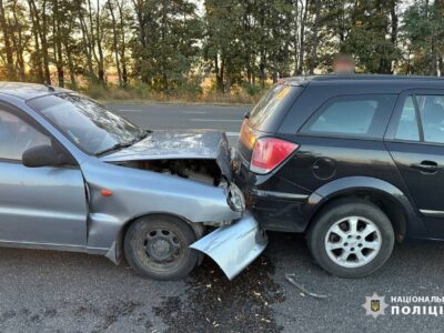 ДТП на автодорозі на Черкащині, зіштовхнулися два авто