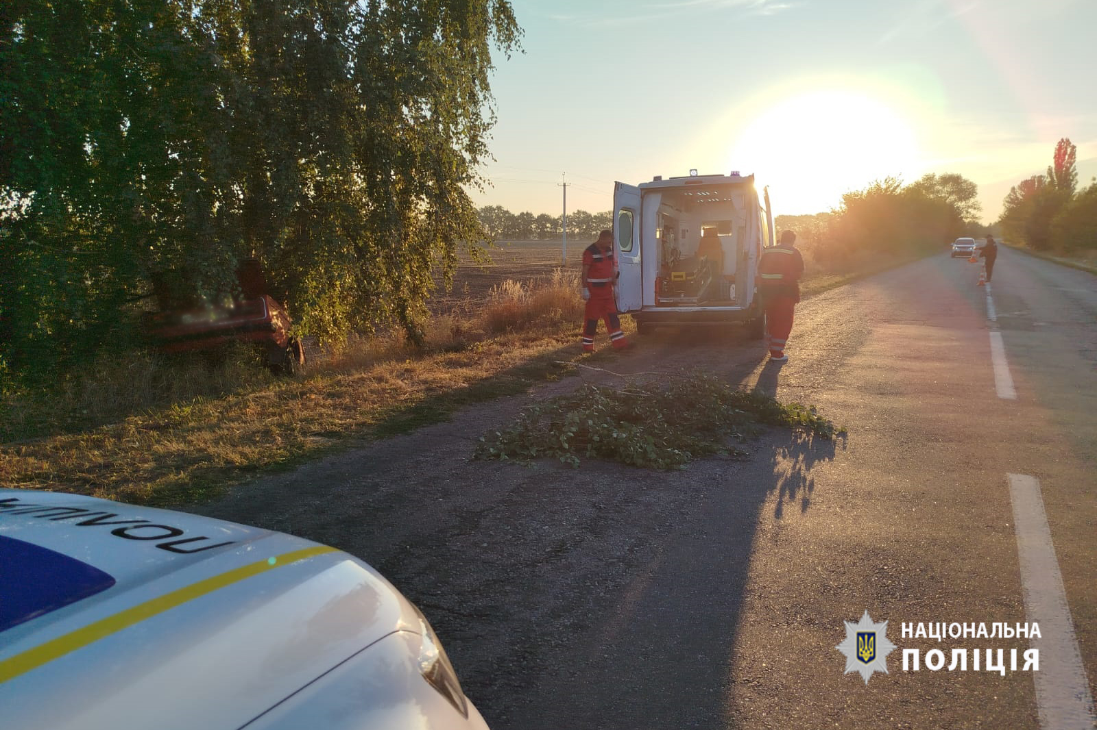 на місці ДТП працюють медики та поліція