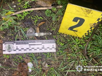 залишки гранати після вибуху у Кримках