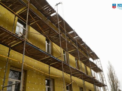 будівництво будинку для ВПО у Черкасах. утеплення фасаду