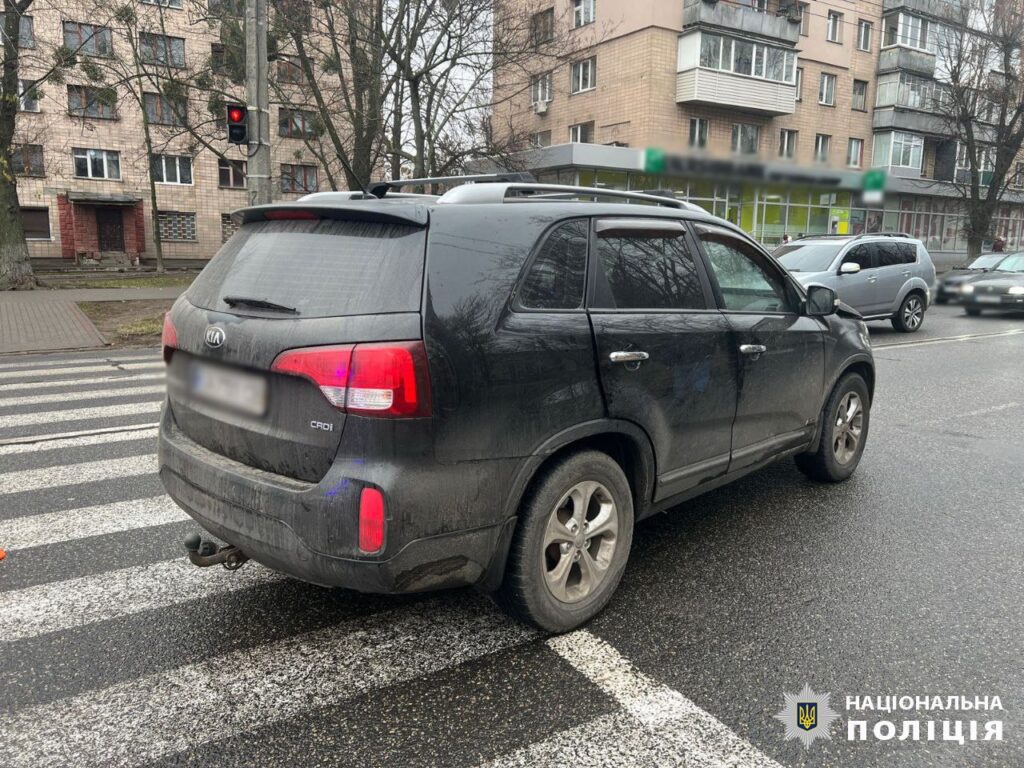 Місце ДТП, у якій постраждав неповнолітній, у Черкасах