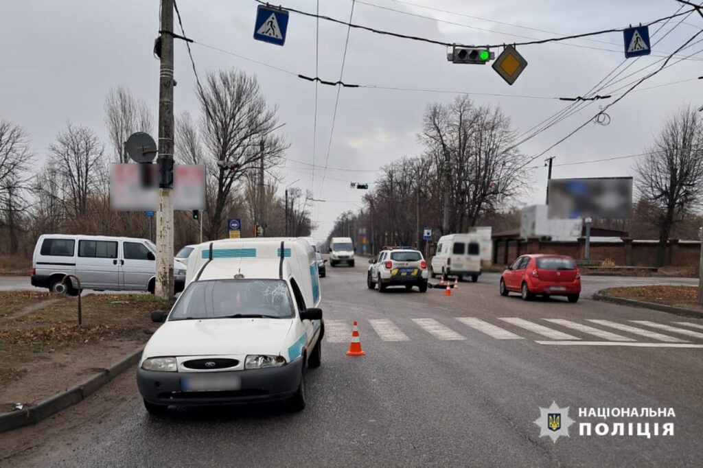 Місце ДТП, у якій зіштовхнулися авто і електросамокат