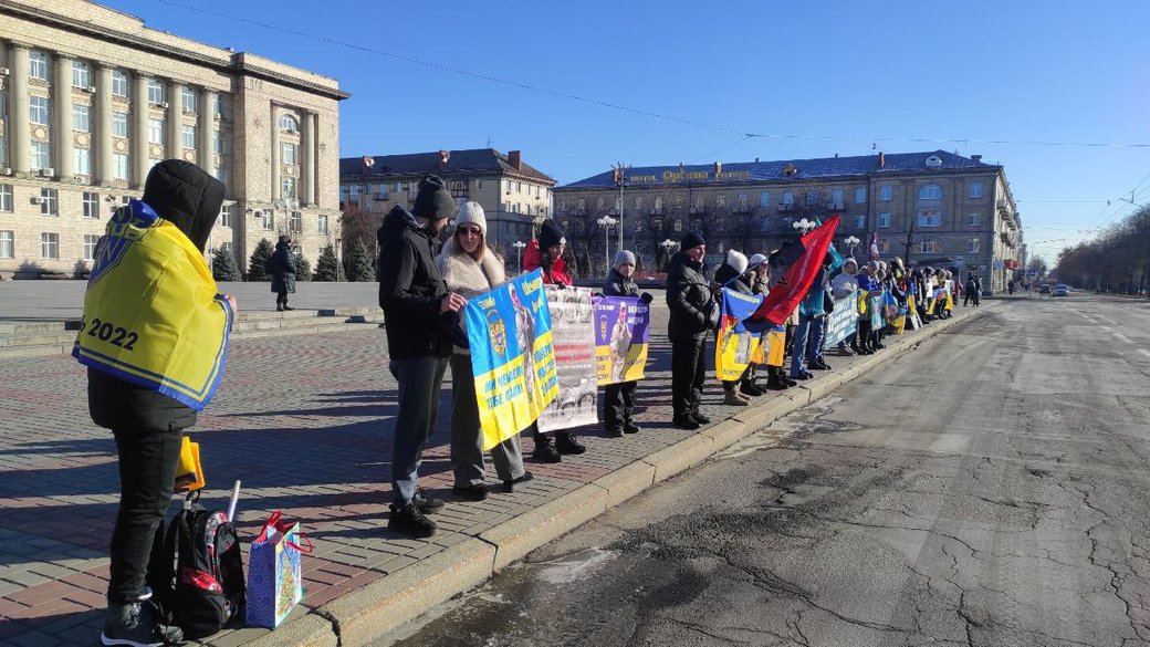 Акція в підтримку зниклих безвісти та військовополонених у Черкасах