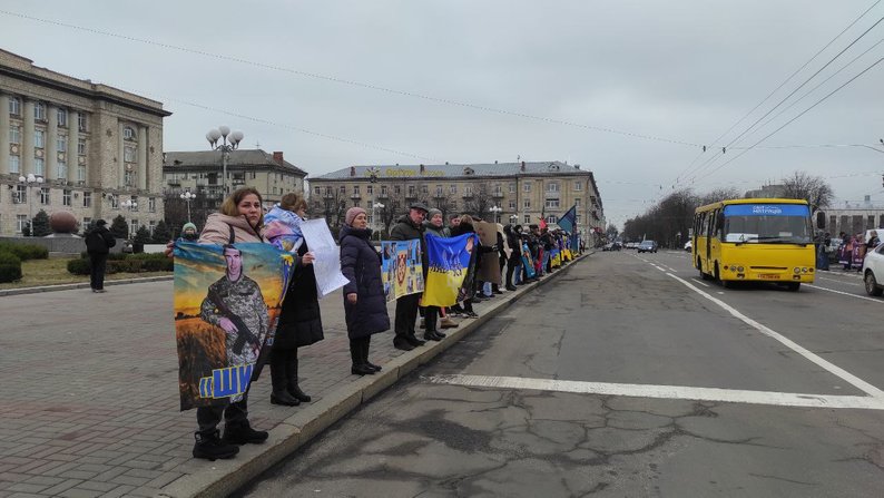 Акція в підтримку військовополонених та зниклих безвісти у Черкасах