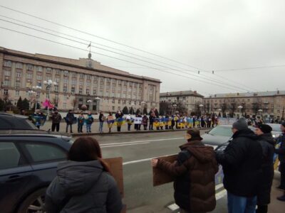 Акція в підтримку військовополонених та зниклих безвісти у Черкасах