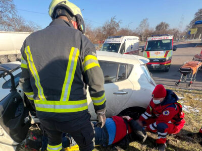 ДТП по вулиці Сумгаїтській у Черкасах 10 лютого