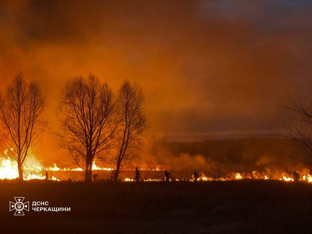 пожежа на відкритій території у Черкаській області