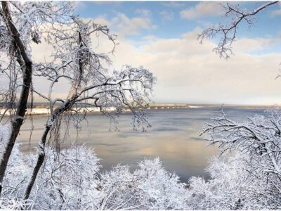 замерзле Дніпро у Черкасах