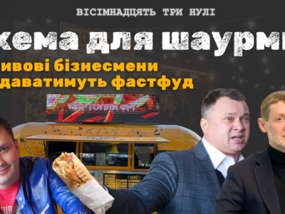 продаж шаурми у Черкасах на вулиці Хрещатик