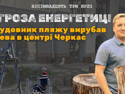 Забудовник зрізав дерева в Черкасах
