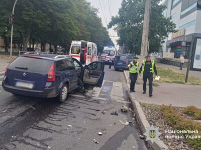 місце ДТП на бульварі Шевченка