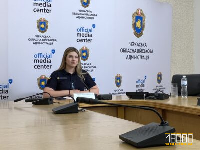 речниця ГУ ДСНС у Черкаській області Юлія Норовкова