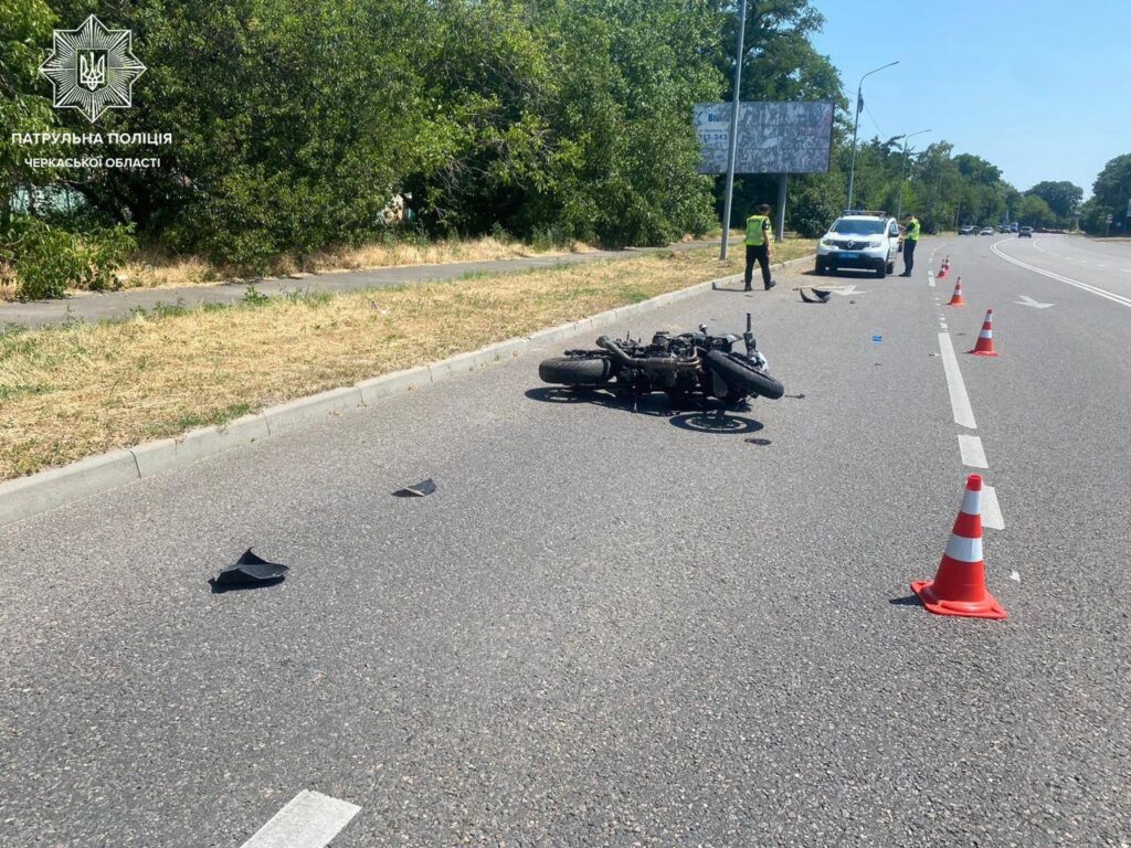 місце ДТП у Черкасах по Сумгаїтській