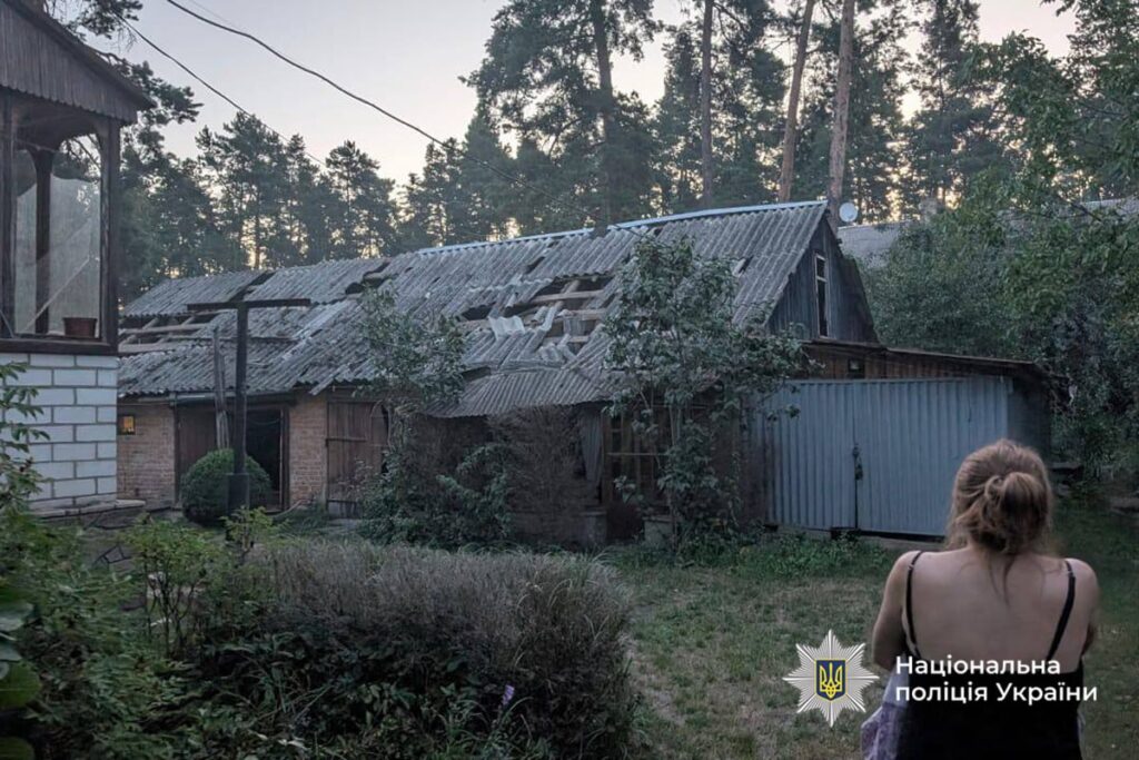 пошкоджений дах приватного будинку