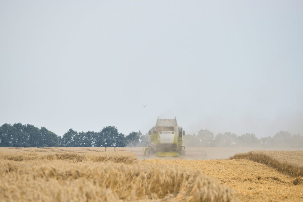 комбайн в полі