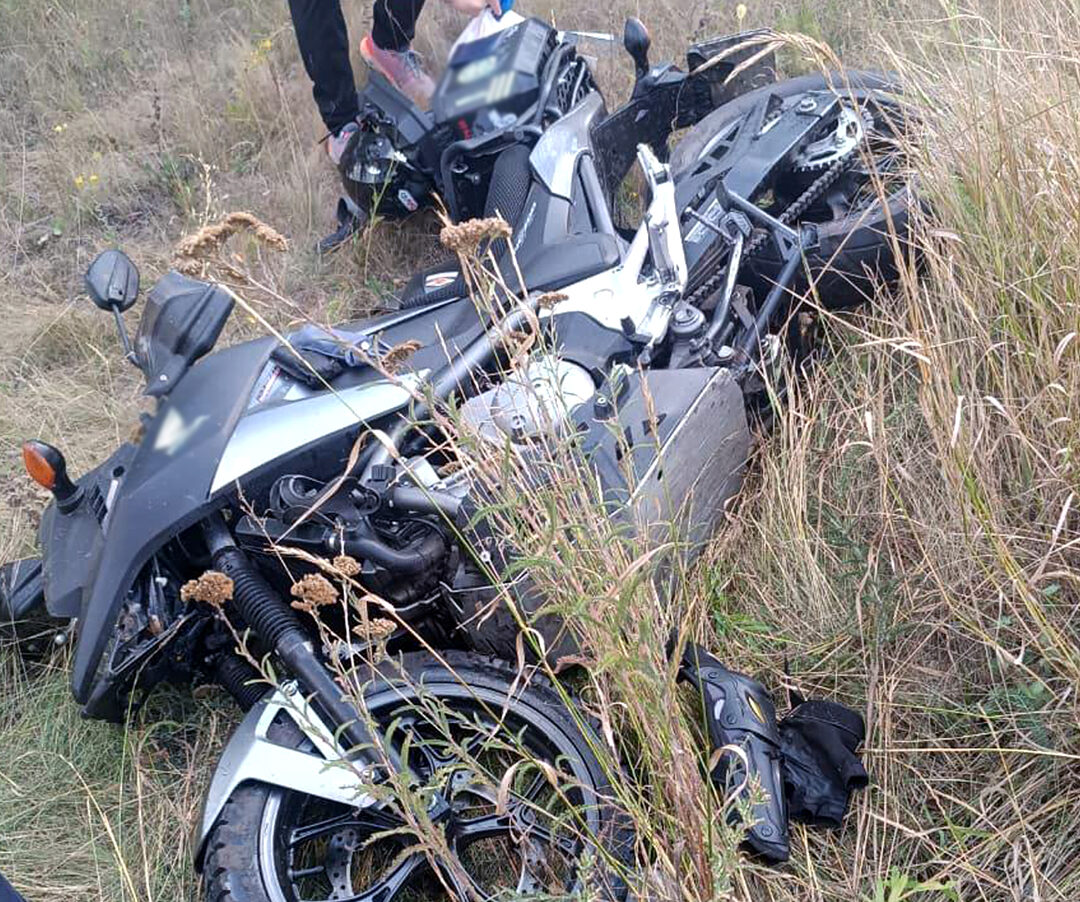 мотоцикл після ДТП 21 серпня