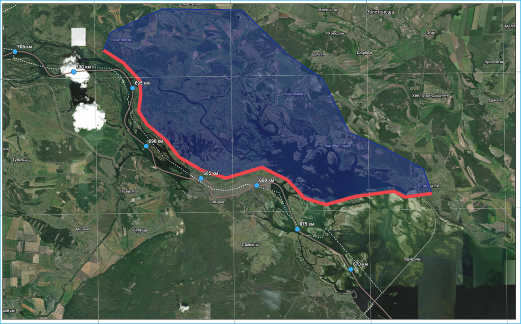 ділянка Дніпра на Черкащині, де дозволили спортивне рибальство