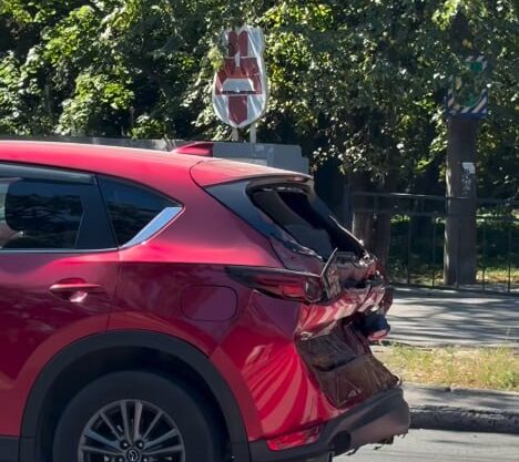 "Мазда" після аварії Черкаси 4 вересня