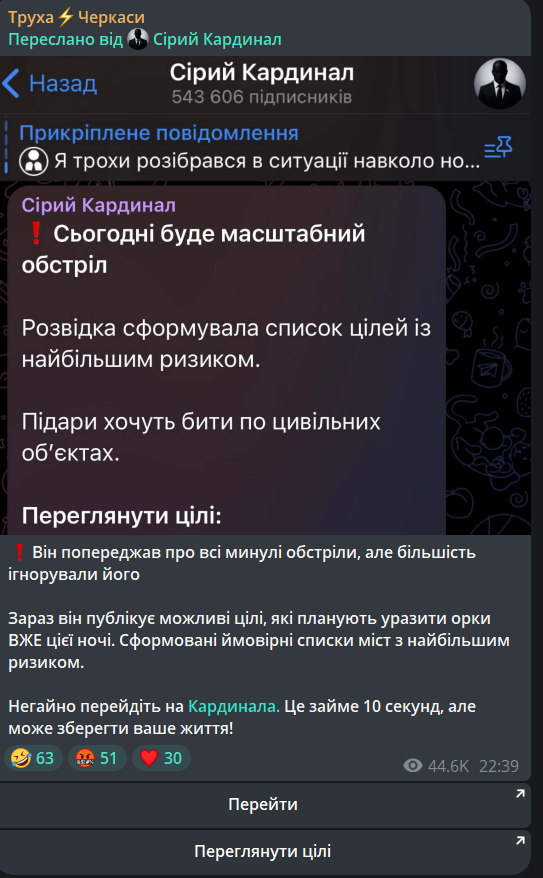 реклама каналу