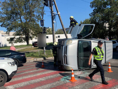 перекинута автівка 4 вересня Черкаси