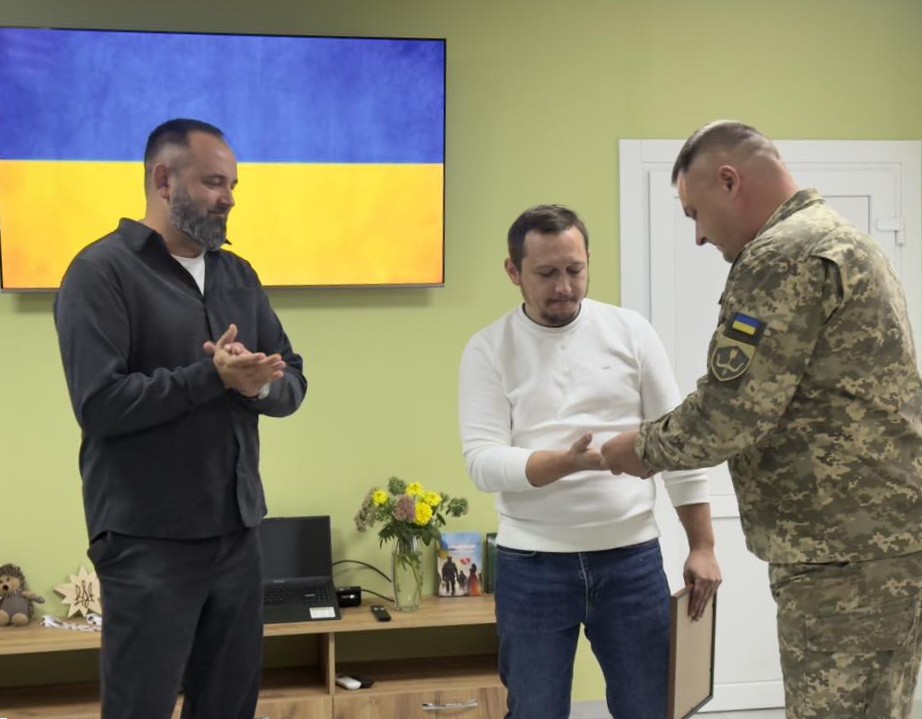 ветеран Вадим Танцюра отримав відзнаку Міноборони