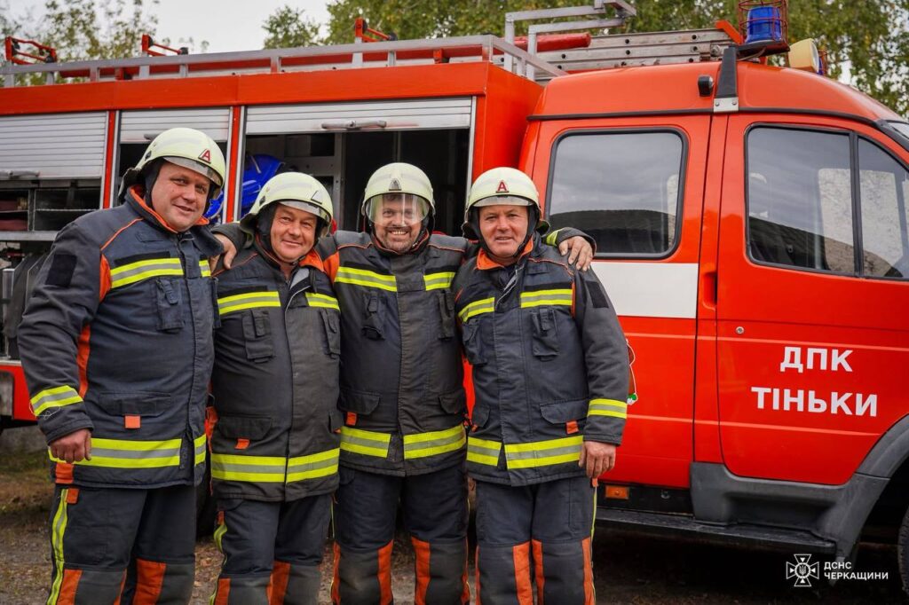 добровільна пожежна команда у селі Тіньки Черкаської області