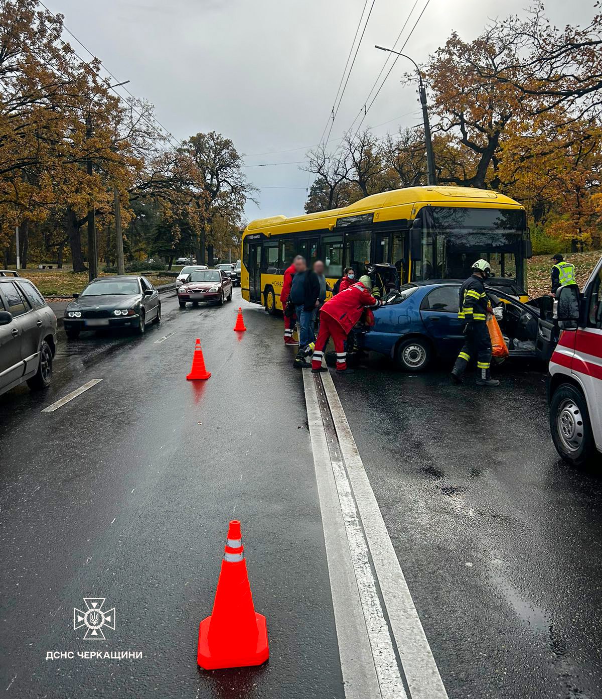 Аварія на вулиці Дахнівській
