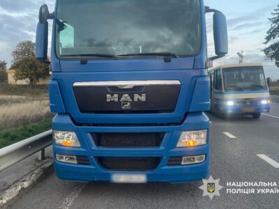 на Уманщині сталася ДТП за участі вантажівки