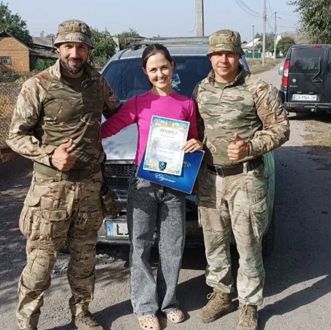 Богдана Моца з військовими