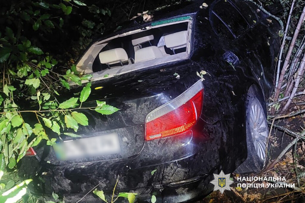 авто після аварії на Уманщині