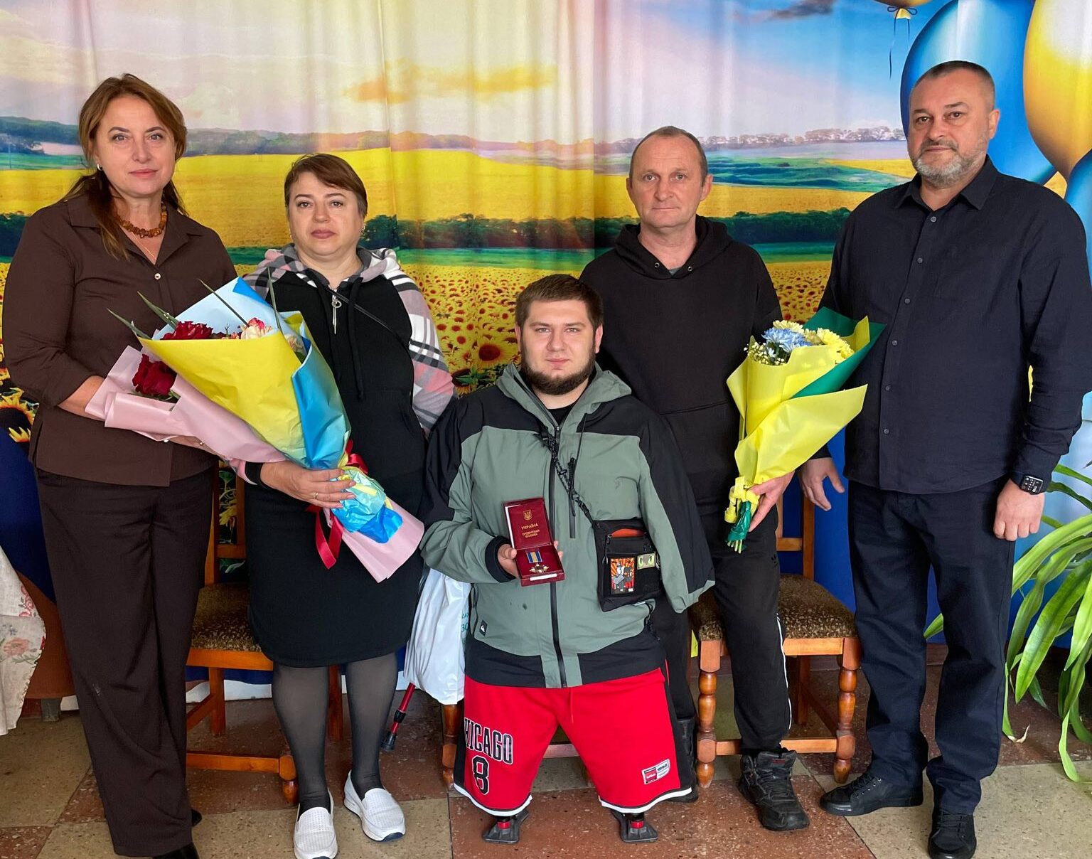 ветеран з нагородою