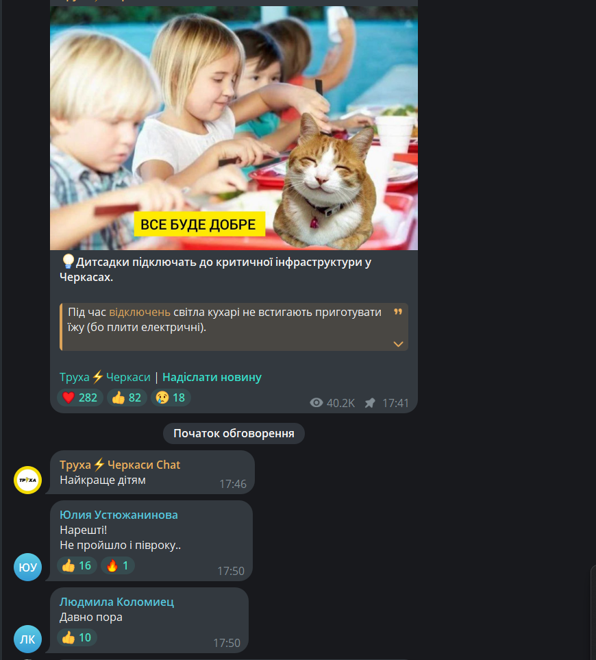 Допис у Труха Черкаси